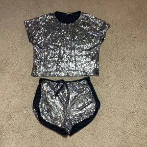 2 Piece Sequin Set